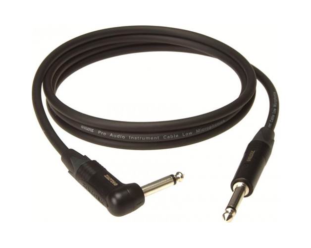 Klotz Instrument Cable - Angle Cable 3m Black - IKN03PR1