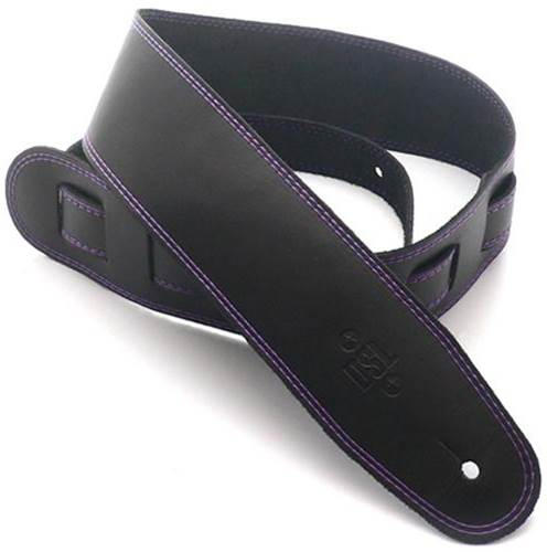 DSL SGE25-15-9 Leather 2.5 Inch Black with Purple Stitch