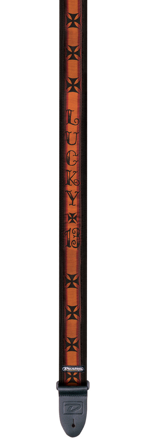 Dunlop D38-17LC Lucky 13 Strap Iron Cross