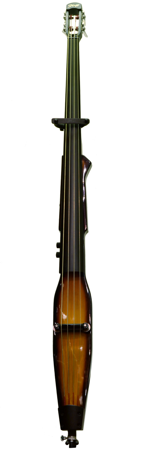 Stagg EDB -3/4 DBR Dark Brown Electric Double Bass With Stand