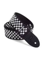 Dunlop D38-31BK Strap Black White Checker