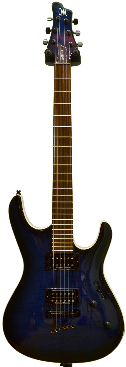 Mayones Setius GTM 6 Trans Dirty Blue Burst  Flame Maple