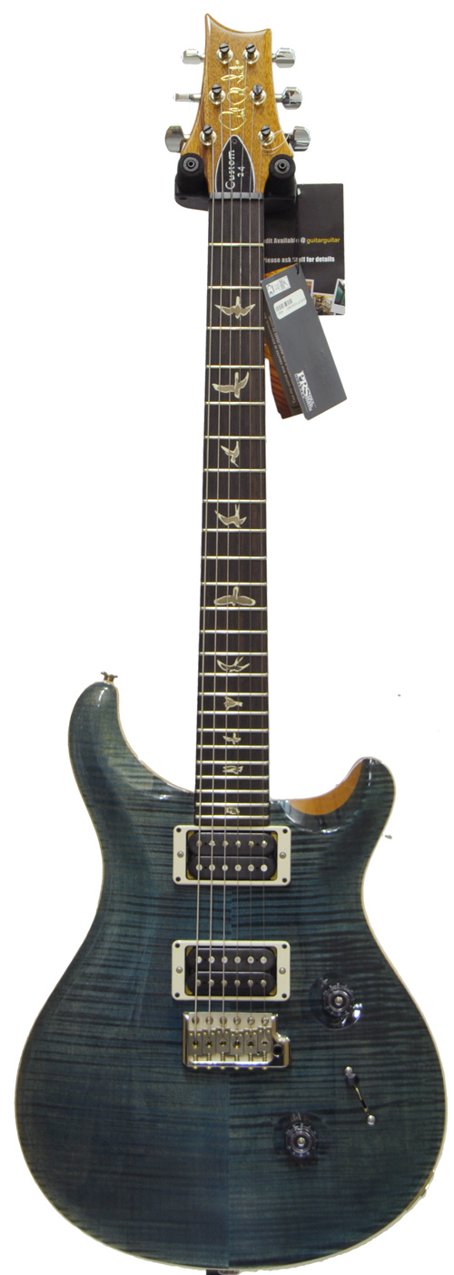 PRS Custom 24 10 Top Blue Crab Blue V12 Pattern Regular #178594