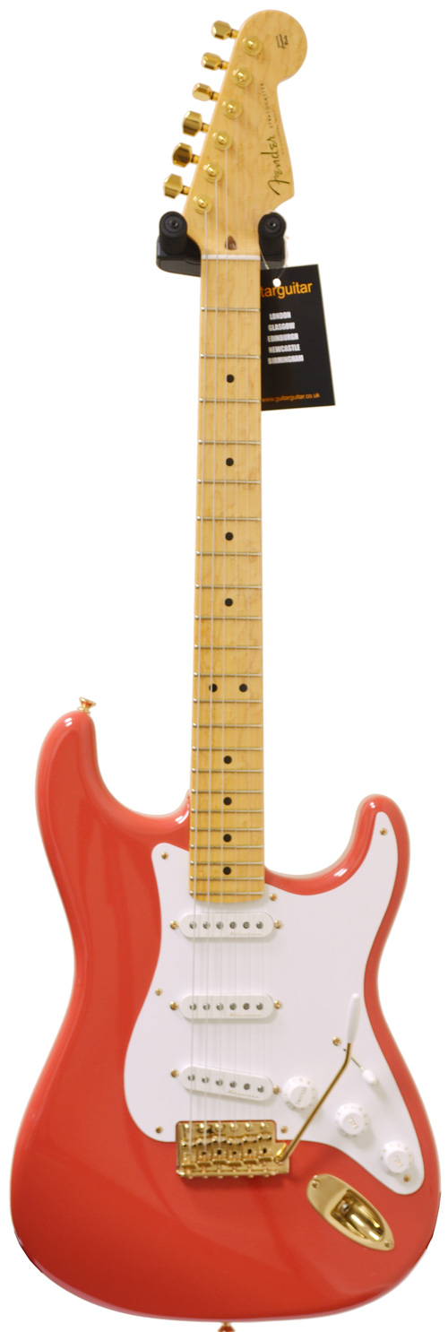 Fender Custom Shop 56 Stratocaster Fiesta Red NOS AA Flame Maple Gold Hardware 22 Fret Sperzels Noiseless Pickups