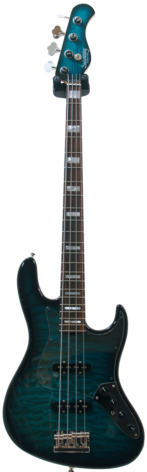 Sadowsky NYC Will Lee Teal Burst Ash/Quilt Maple Blocks #5939