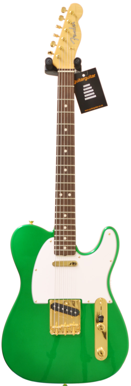 Fender Custom Shop 63 Telecaster NOS Candy Green Gold Hardware AA Flame Neck Madagascan RW Board(B-Stock) R50409