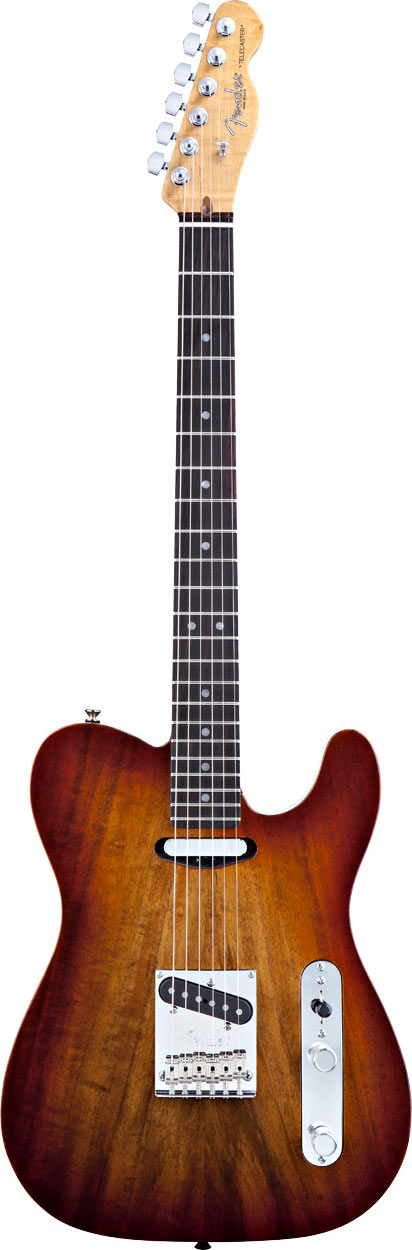 Fender American Select Tele Carved Koa Top RW Sienna Edge Burst (Discontinued Model)