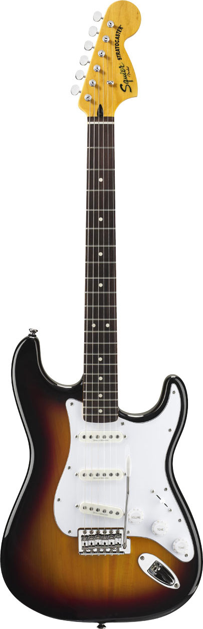 Squier Vintage Modified Strat RW 3 Tone Sunburst 