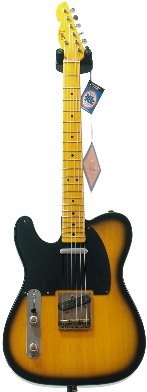 LSL Instruments TB SP SB T Bone Sunburst Sugar Pine MN LH 'Gertrude'