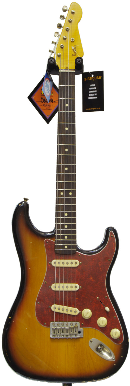 LSL Instruments ST AL 3SB R Saticoy 3 Tone Sunburst Alder RW Tortoise Guard 'Harriet'