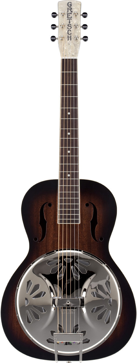 Gretsch G9220 Resonator Bobtail Round Neck Electro 2 Colour Sunburst