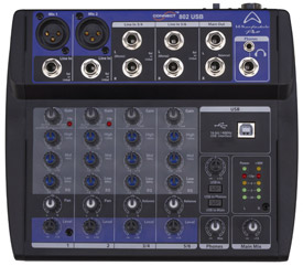 Wharfedale 802USB Mini Mixer USB