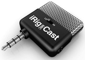 IK Multimedia iRig MIC Cast Compact Voice Recording Microphone For iPod, iPhone and iPad