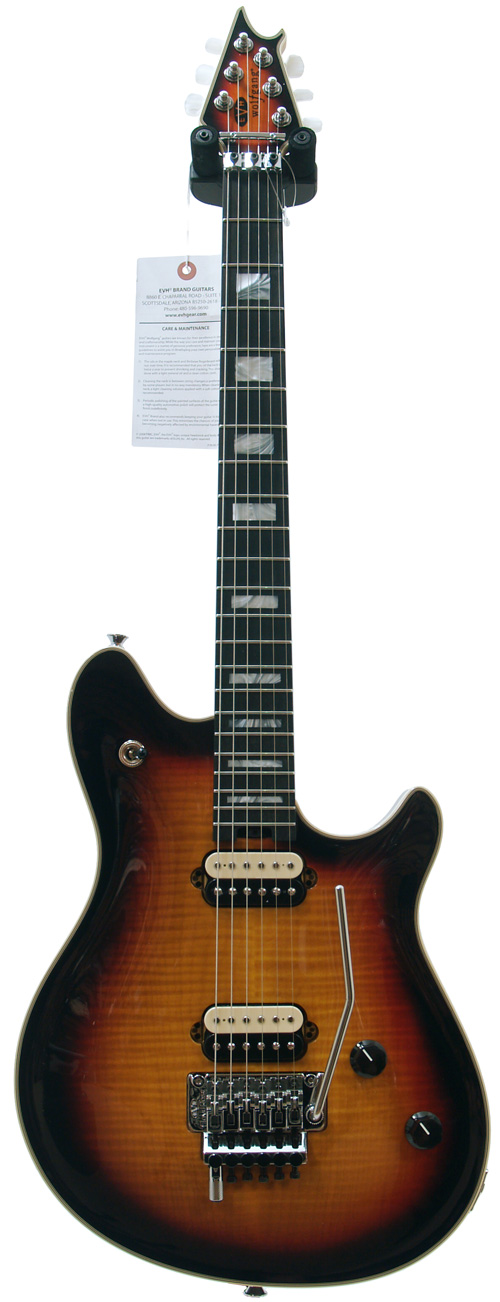 EVH Wolfgang USA 5A Flametop 3 Tone Sunburst Ebony #WG02542A