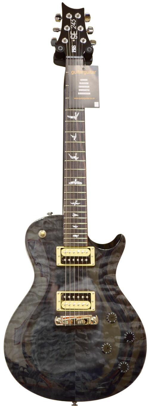 PRS SE 245 Deluxe Gray Black Quilt