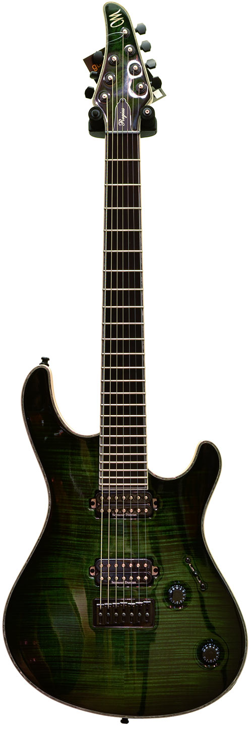 Mayones Regius 7 Trans Dirty Green Burst