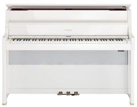 Roland LX-15-PW Upright Piano Polished White