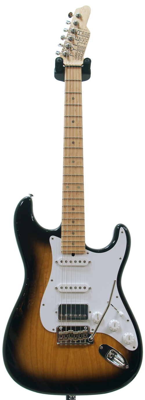 Tyler Classic Two Tone Sunburst Ash Birdseye Maple V Neck #12062