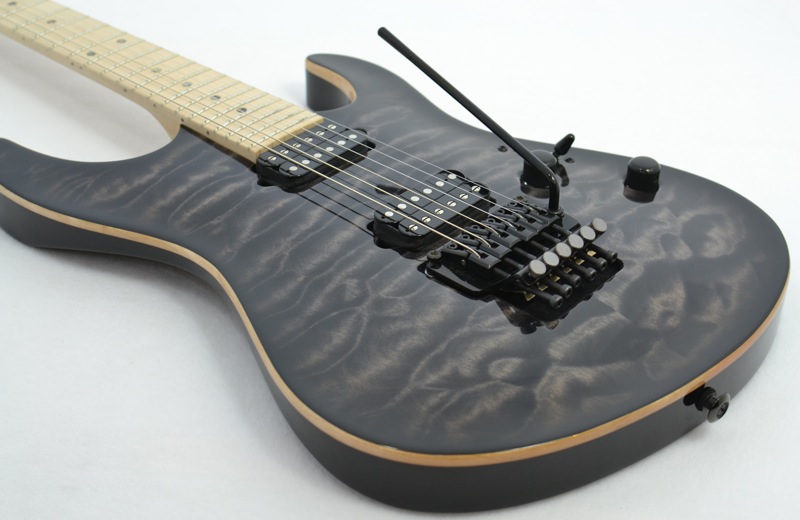 Suhr Modern Carve Top Trans Charcoal Burst MN HH Reverse Headstock