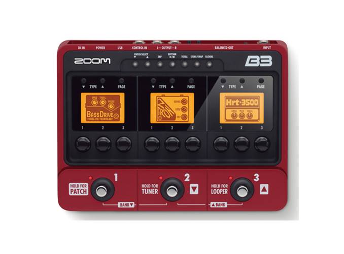 Zoom B3 Bass Effects and Amp Simulator