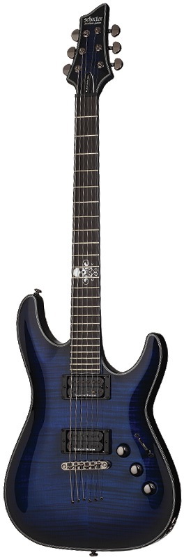 Schecter Blackjack SLS C-1 Passive See Thru Blue Burst