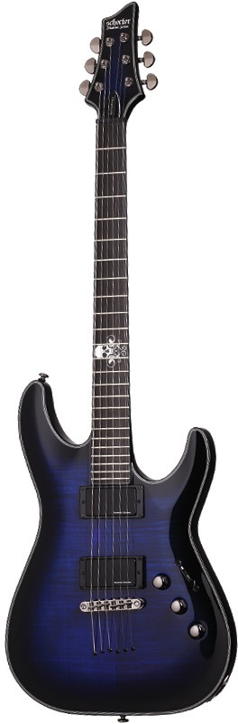 Schecter Blackjack SLS C-1 Active See Thru Blue Burst