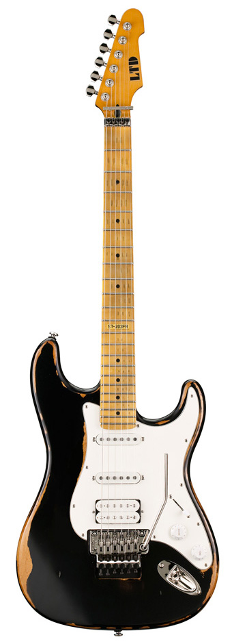 ESP ST-203FR Maple Distressed BLK