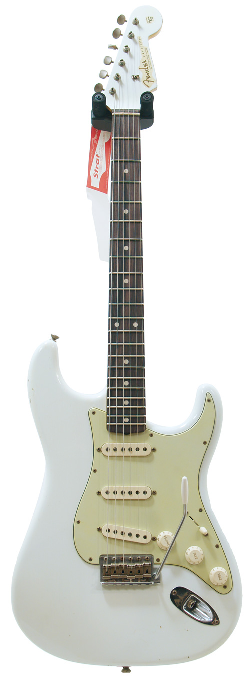 Fender Custom Shop 1960 Strat Relic Matching Peghead Olympic White #R65383 (2012)
