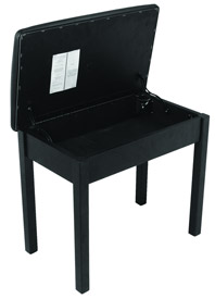 On Stage KB8902B Flip-Top Piano Bench Black