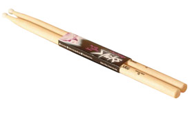 On Stage HN5A 5A Hickory Drum Sticks Nylon Tip