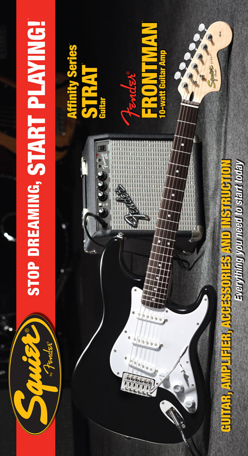 Squier Affinity Strat Black with Frontman 10G