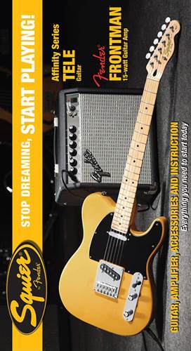 Squier Affinity Tele Butterscotch Blonde with Frontman 15G