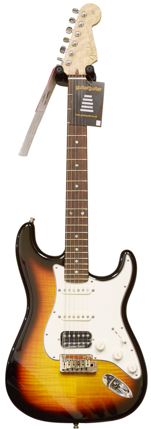 Fender Custom Shop 2011 Custom Deluxe Stratocaster with Flame Maple Top Faded 3-Color Sunburst RW HSS #5828