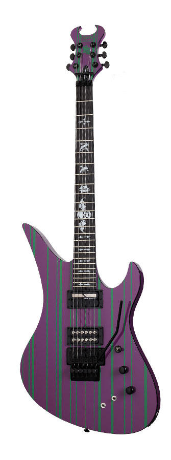 Schecter Synyster Gates Sustainiac Model  Purple/Green