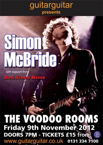 Tickets Simon McBride, Voodoo Rooms 9th November 2012