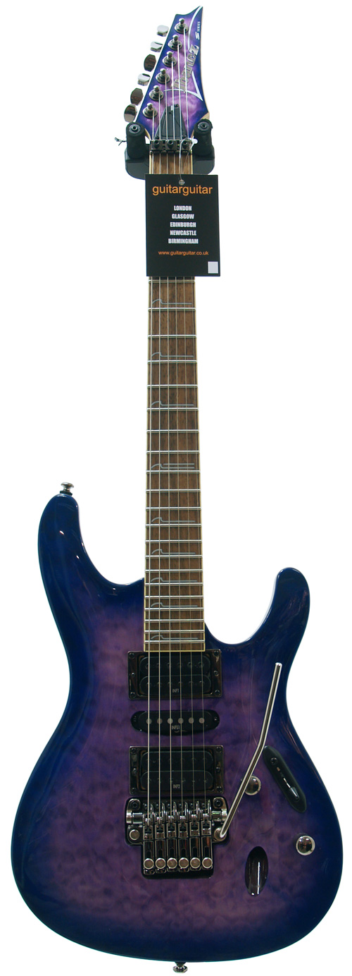 Ibanez S570DXQM-BBB Bright Blue Burst (Ex-Demo) | guitarguitar