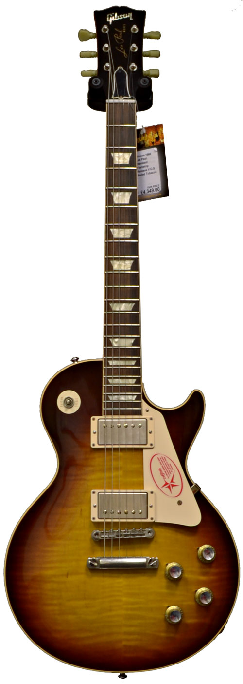 Gibson Custom Shop 1960 Les Paul Standard Flametop Reissue V.O.S Faded Tobacco #00943