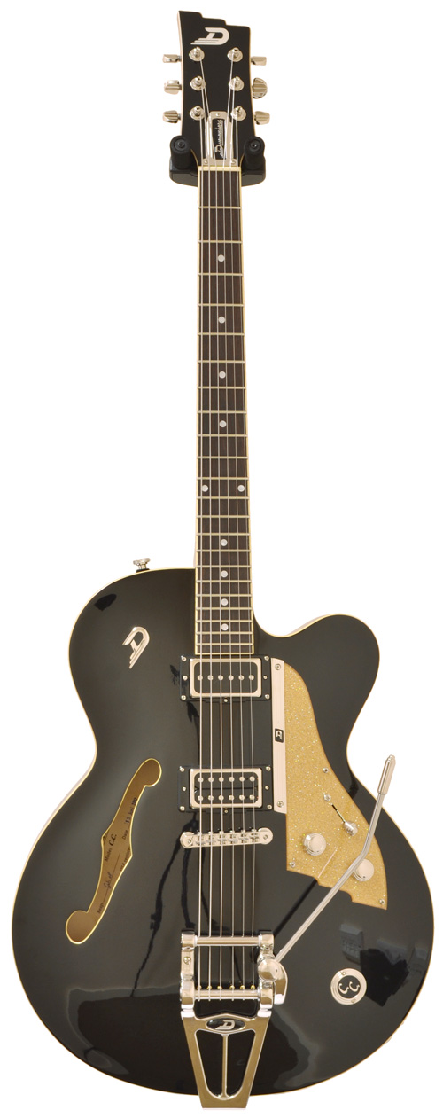 Duesenberg DCC-BL Hollowbody Black With Trem