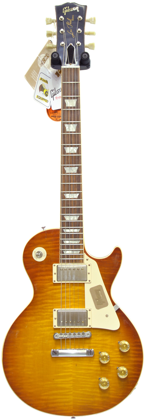 Gibson Custom Shop LPR0 1960 Les Paul Lightly Aged Amber Orange Burst #02490
