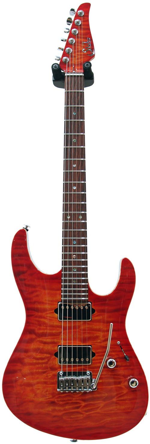 Suhr Guitar Guitar Select #10 Modern Carve Top Fireburst Quilt Chambered RW #17001