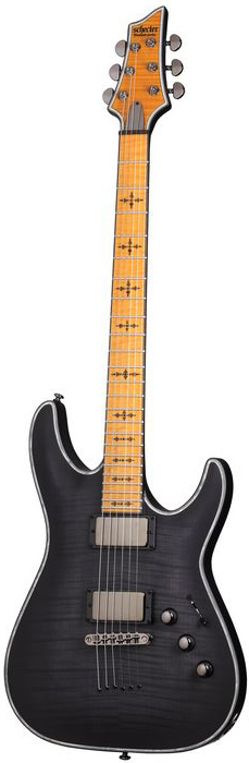 Schecter Hellraiser C-1 Extreme MN See Thru Black Satin