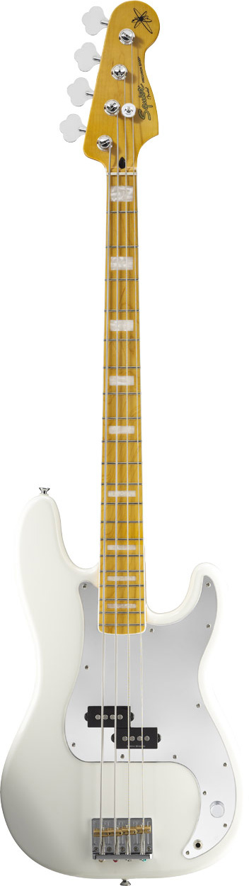 Squier Chris Aiken Precision Bass Olympic White