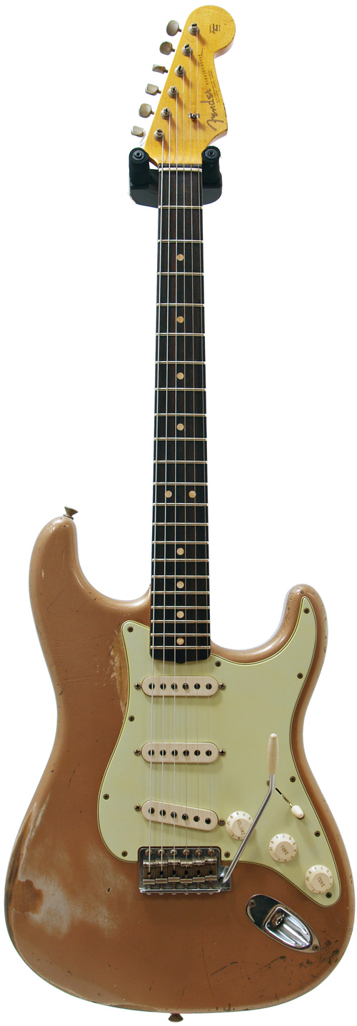 Fender Custom Shop 1963 Stratocaster Heavy Relic Firemist Gold #R66084