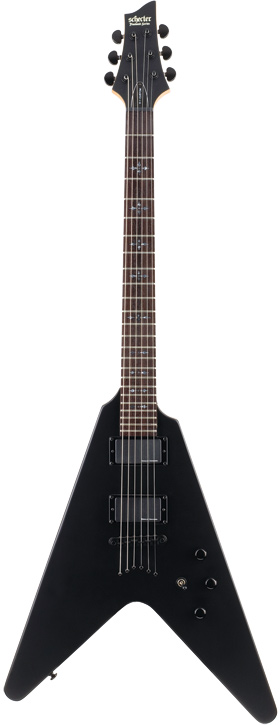Schecter V-1 Custom Satin Black