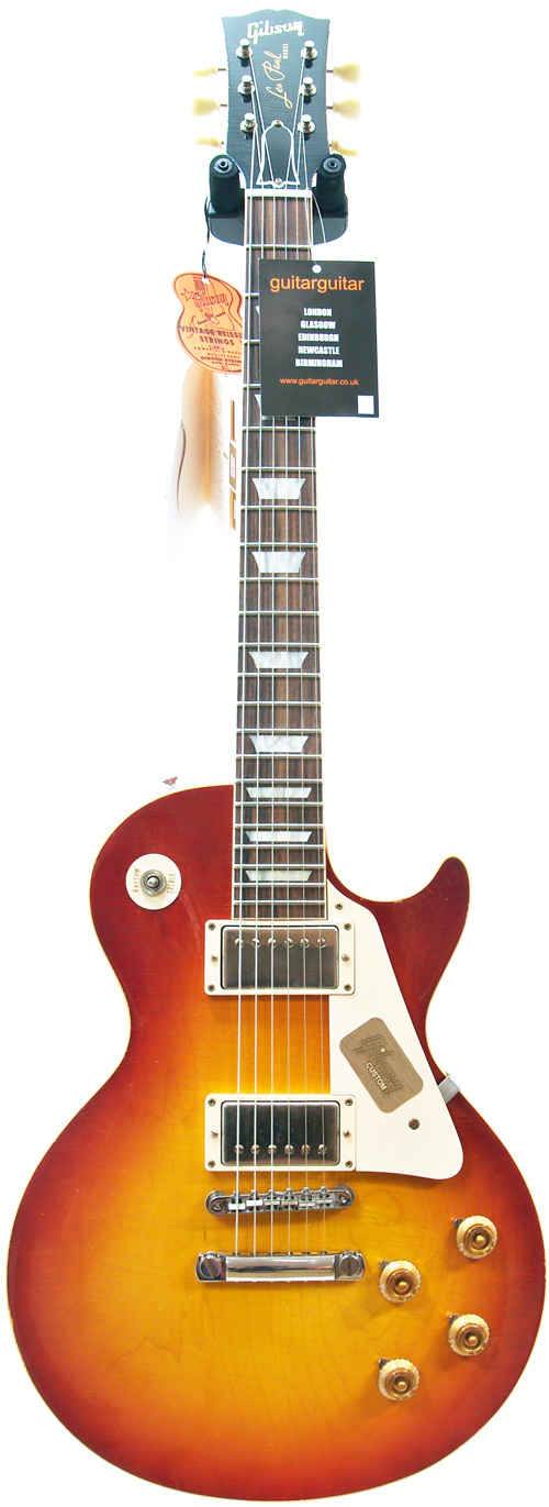 Gibson Custom Shop LPR8PWC Les Paul 1958 Plain Top Lightly Aged Washed Cherry #821853