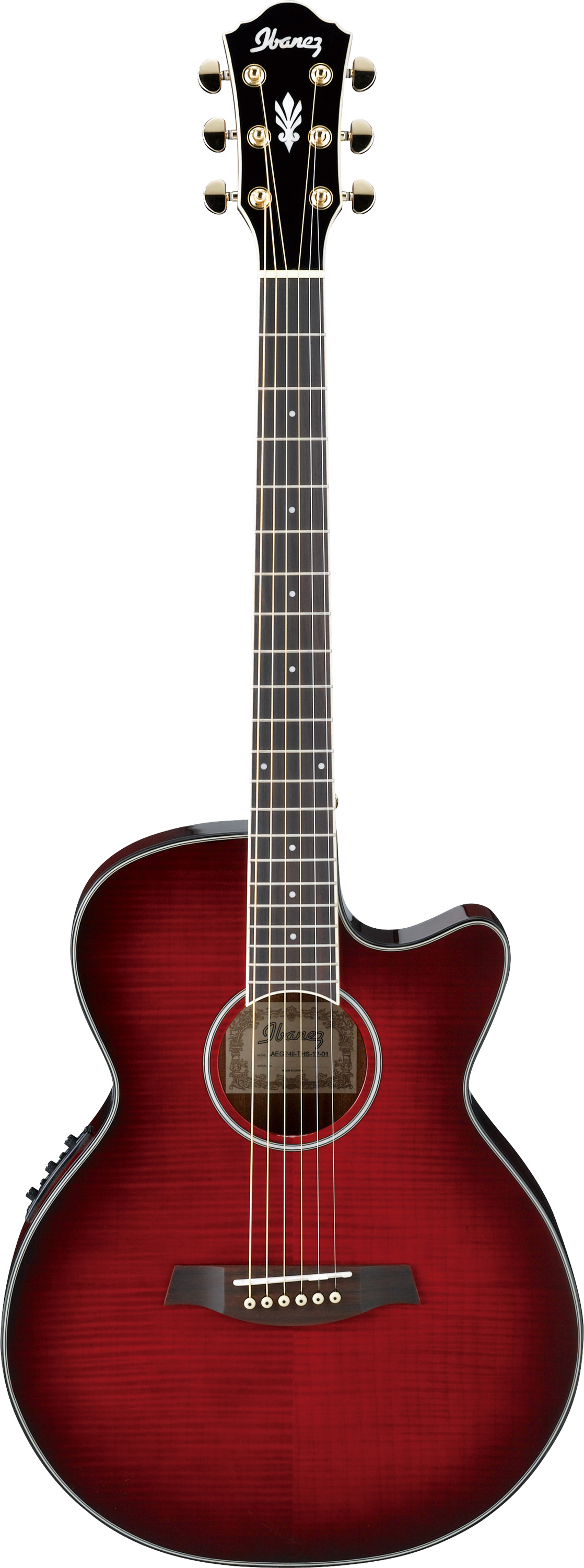 Ibanez AEG24II-THS Trans Hibiscus Red Sunburst