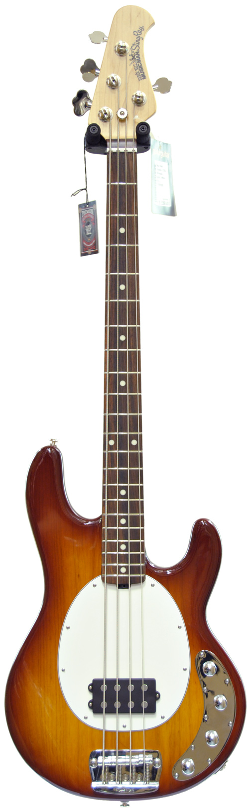 Music Man Stingray 4 3EQ RN Honey Burst - White PG