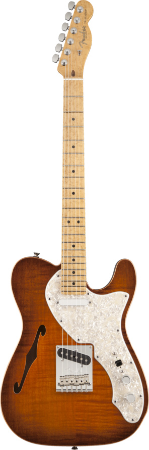 Fender Select Thinline Tele NH Birdseye MN Violin Sunburst