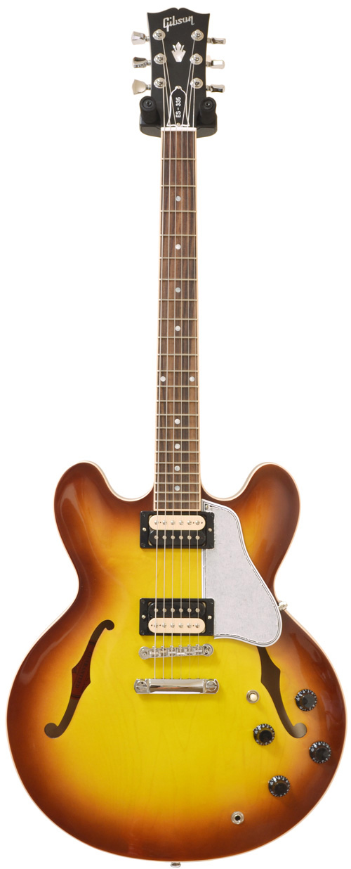 Gibson ES-335 Satin/Gloss Top Iced Tea with Zebra Coil Taps
