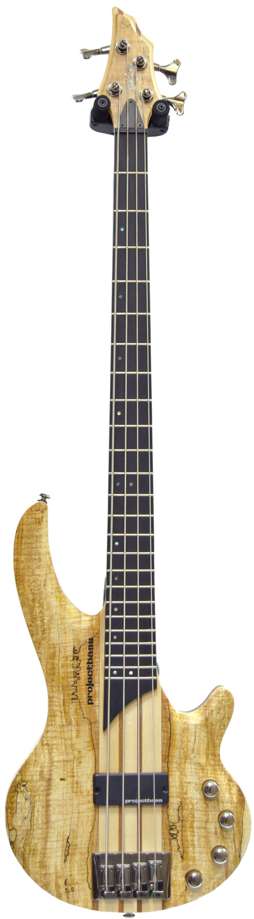 Hudson Project Bass PBS-4 Spalted Maple RW Active 4 String Bass (Pre-Owned)